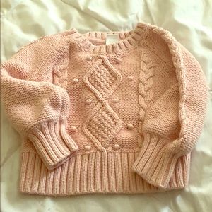 Pink toddler sweater